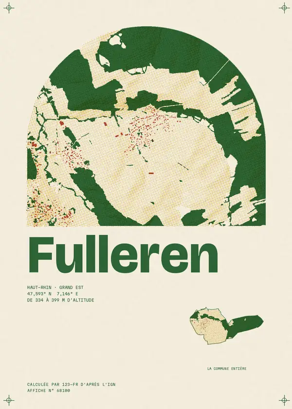 Affiche de Fulleren, calculée par 123-fr d'après l'IGN