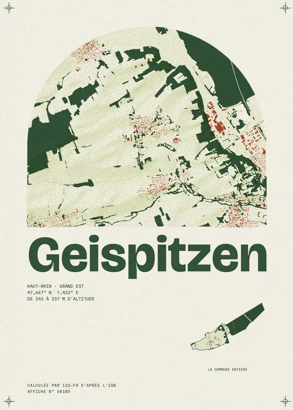 Affiche de Geispitzen, calculée par 123-fr d'après l'IGN