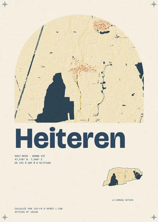 Affiche de Heiteren, calculée par 123-fr d'après l'IGN