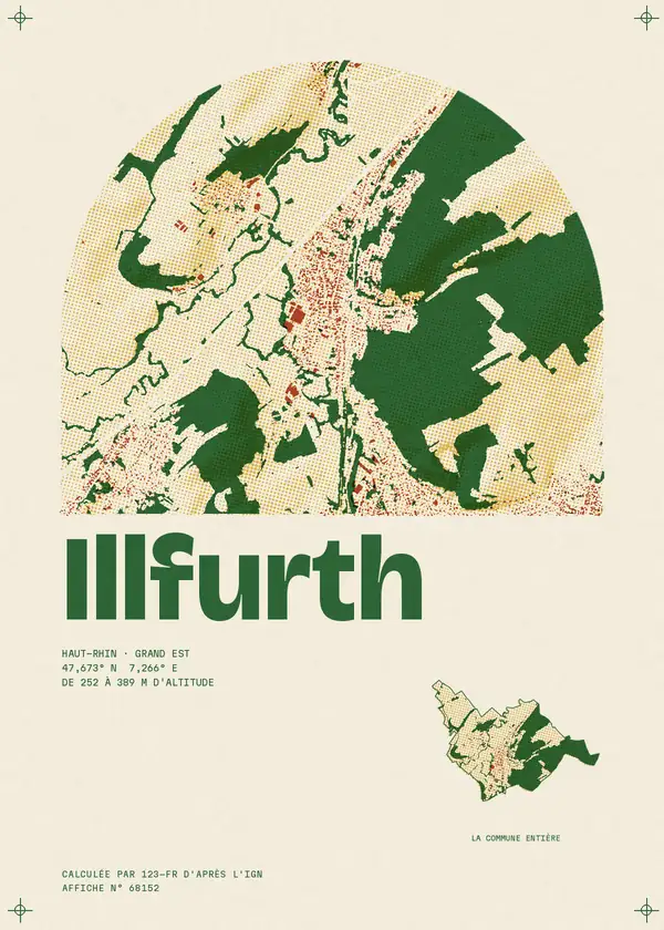 Affiche de Illfurth, calculée par 123-fr d'après l'IGN