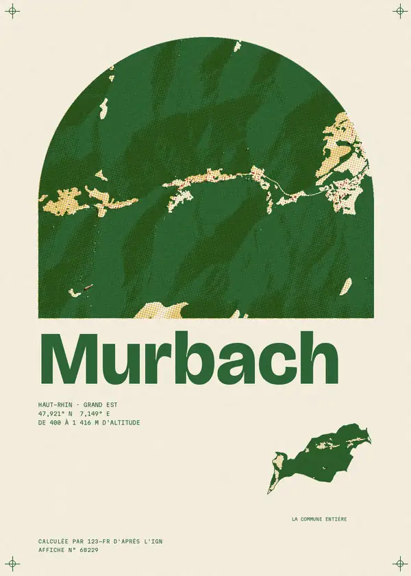 Affiche de Murbach, calculée par 123-fr d'après l'IGN