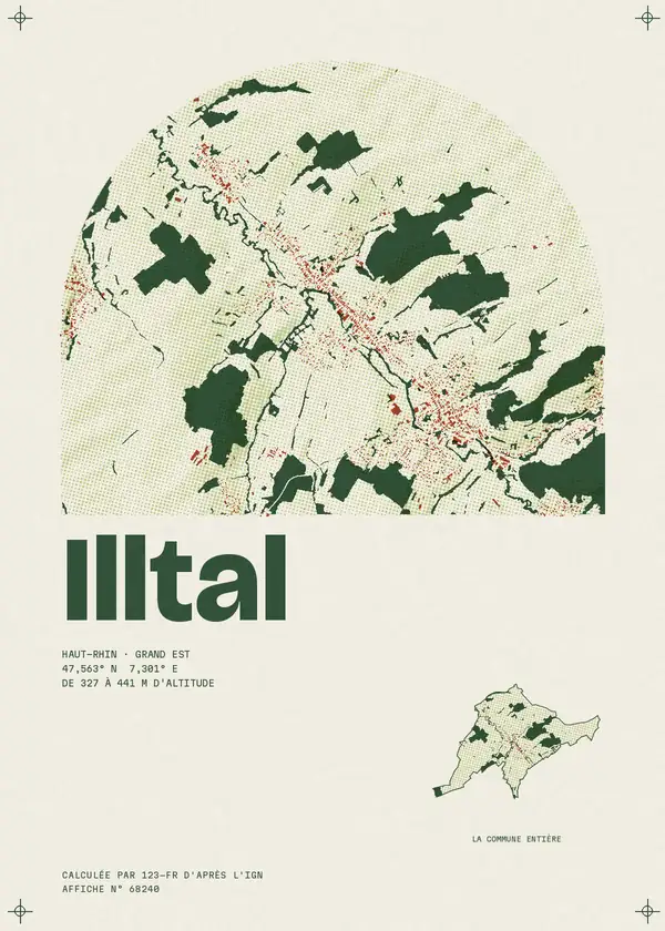 Affiche de Illtal, calculée par 123-fr d'après l'IGN