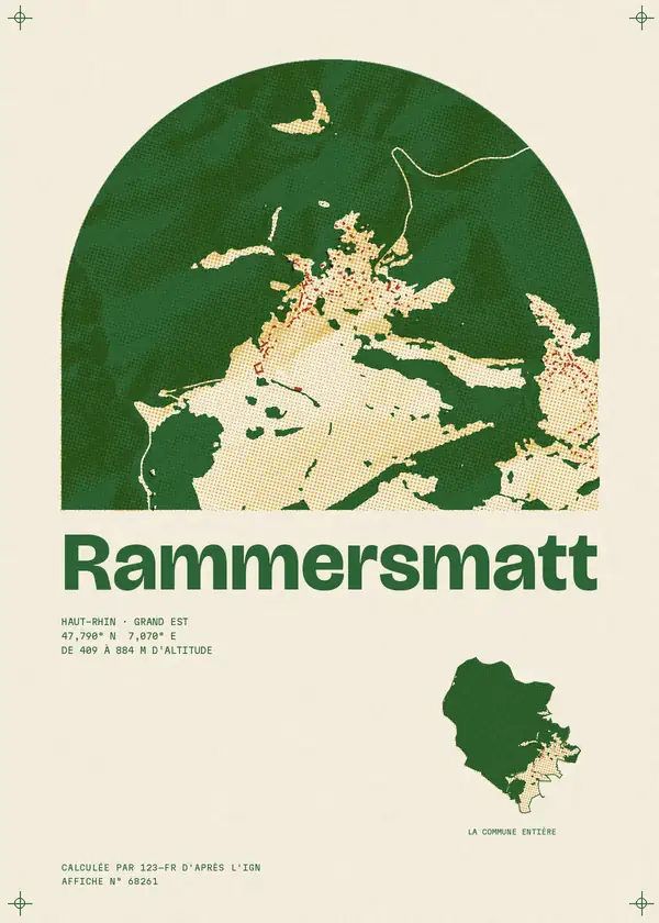 Affiche de Rammersmatt, calculée par 123-fr d'après l'IGN
