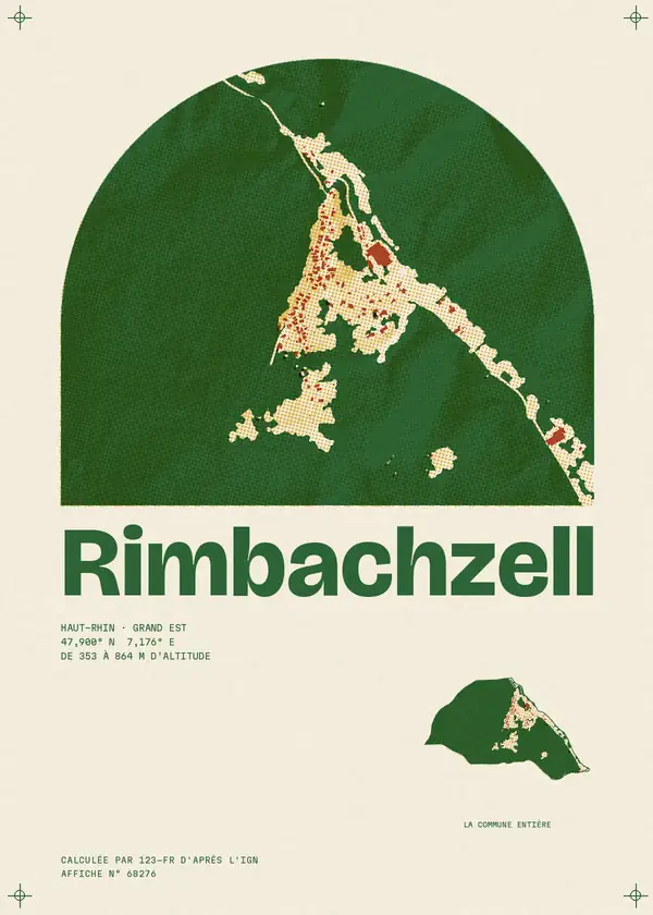 Affiche de Rimbachzell, calculée par 123-fr d'après l'IGN