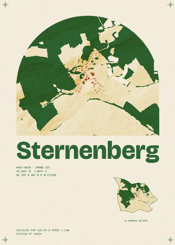 Affiche de Sternenberg, calculée par 123-fr d'après l'IGN
