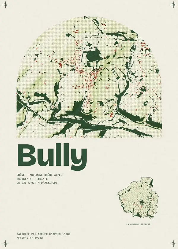 Affiche de Bully, calculée par 123-fr d'après l'IGN