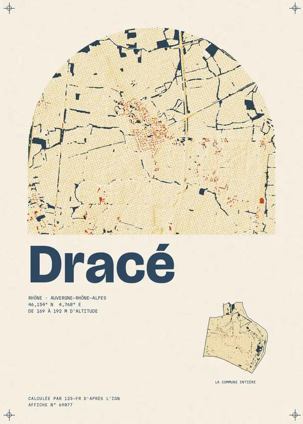 Affiche de Dracé, calculée par 123-fr d'après l'IGN