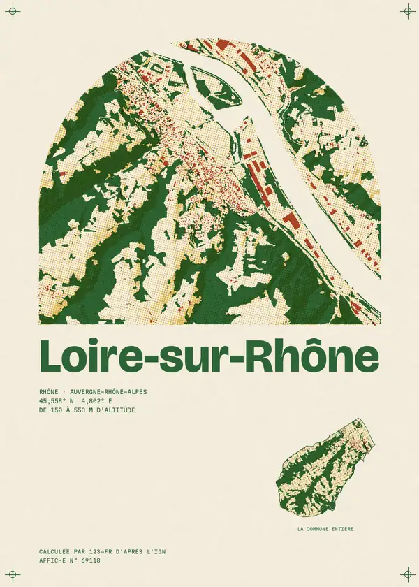 Affiche de Loire-sur-Rhône, calculée par 123-fr d'après l'IGN
