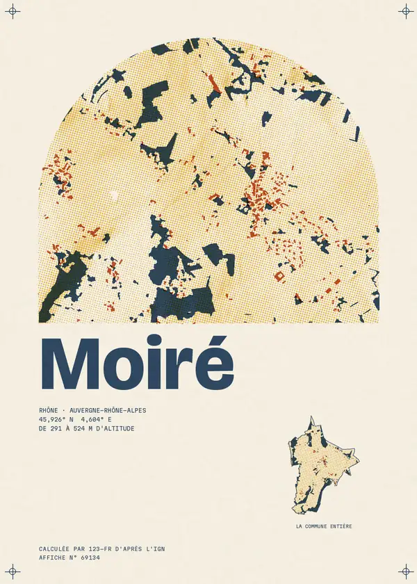 Affiche de Moiré, calculée par 123-fr d'après l'IGN