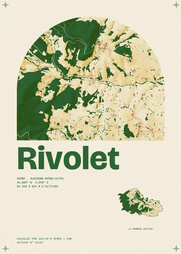 Affiche de Rivolet, calculée par 123-fr d'après l'IGN