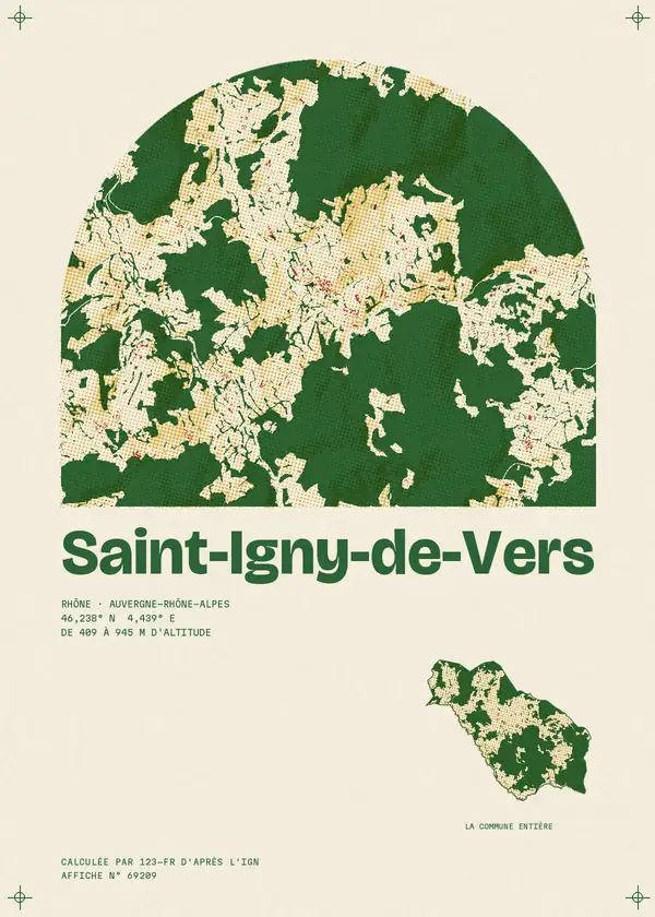Affiche de Saint-Igny-de-Vers, calculée par 123-fr d'après l'IGN
