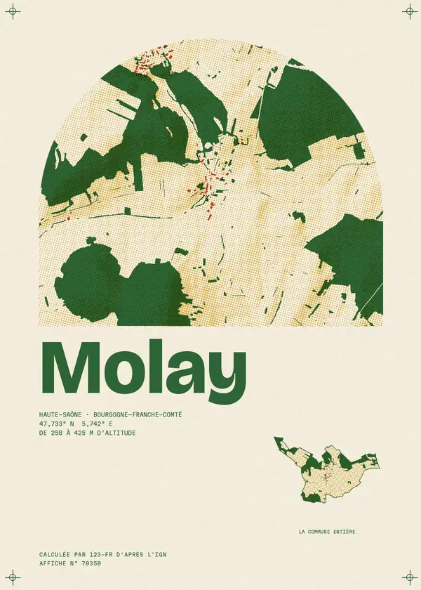 Affiche de Molay, calculée par 123-fr d'après l'IGN