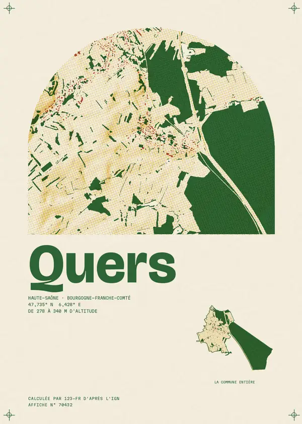 Affiche de Quers, calculée par 123-fr d'après l'IGN