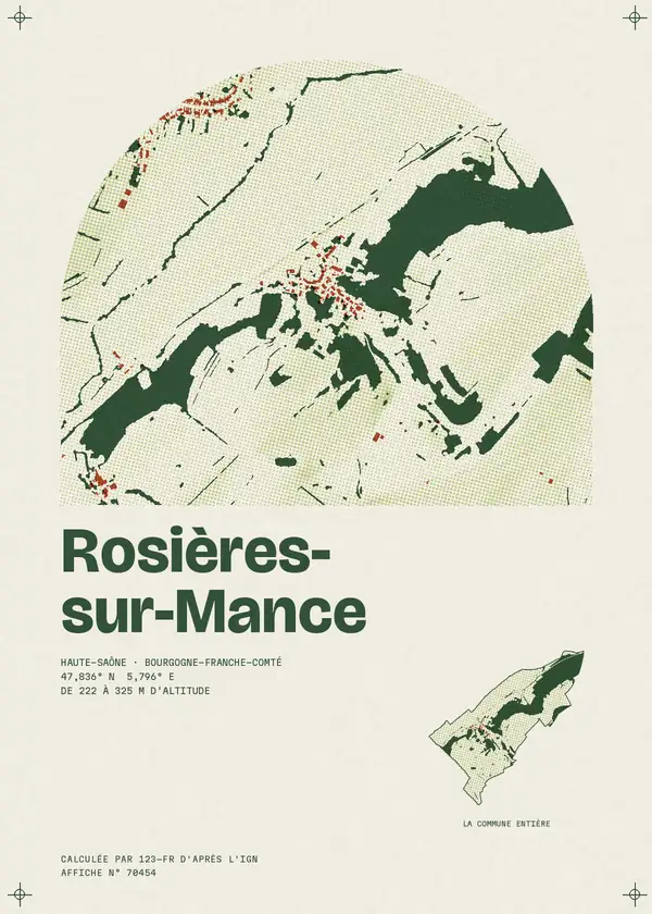 Affiche de Rosières-sur-Mance, calculée par 123-fr d'après l'IGN