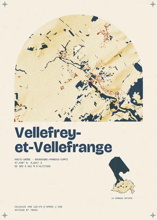 Affiche de Vellefrey-et-Vellefrange, calculée par 123-fr d'après l'IGN