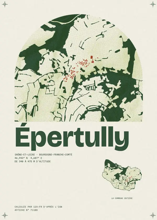 Affiche de Épertully, calculée par 123-fr d'après l'IGN