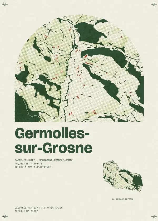 Affiche de Germolles-sur-Grosne, calculée par 123-fr d'après l'IGN
