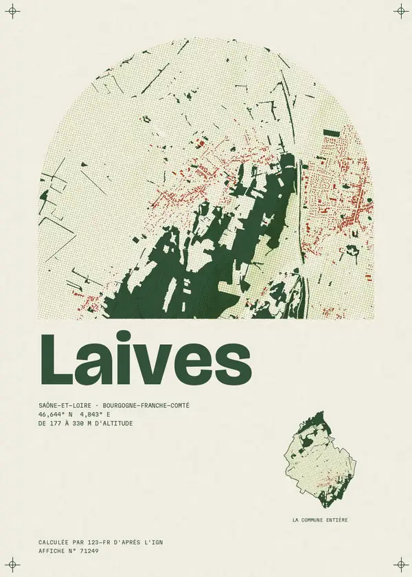 Affiche de Laives, calculée par 123-fr d'après l'IGN