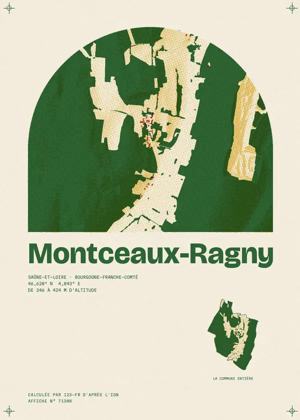 Affiche de Montceaux-Ragny, calculée par 123-fr d'après l'IGN