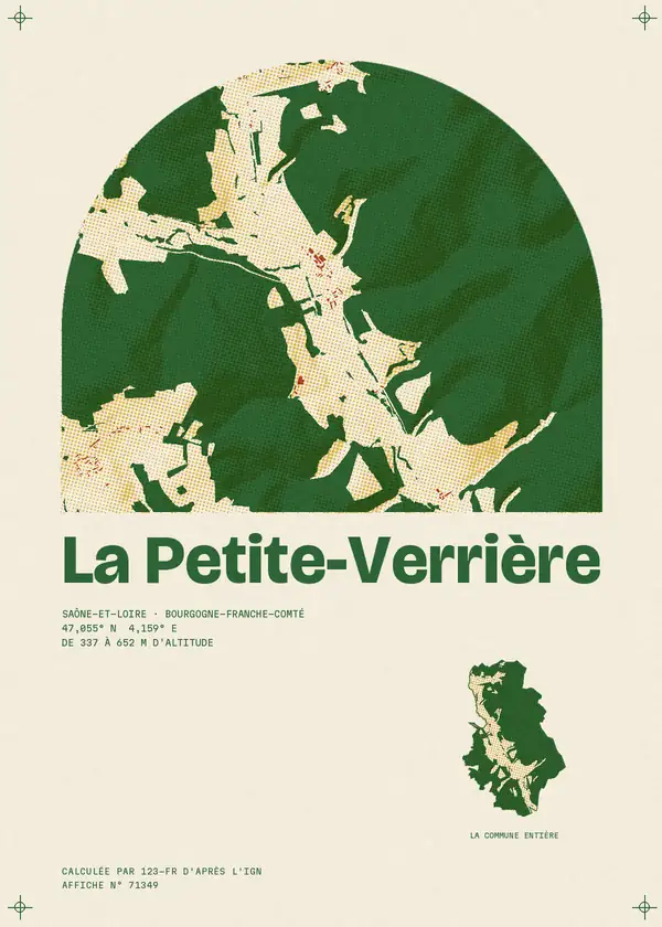 Affiche de La Petite-Verrière, calculée par 123-fr d'après l'IGN