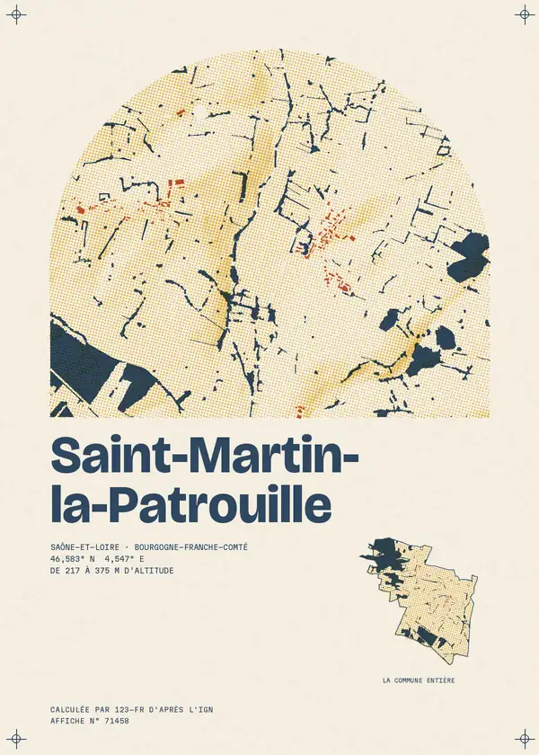 Affiche de Saint-Martin-la-Patrouille, calculée par 123-fr d'après l'IGN