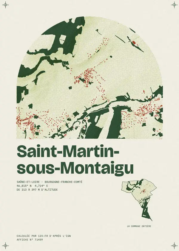 Affiche de Saint-Martin-sous-Montaigu, calculée par 123-fr d'après l'IGN