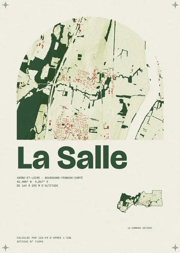 Affiche de La Salle, calculée par 123-fr d'après l'IGN