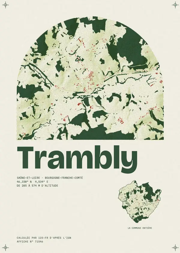 Affiche de Trambly, calculée par 123-fr d'après l'IGN