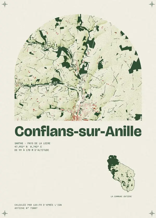 Affiche de Conflans-sur-Anille, calculée par 123-fr d'après l'IGN