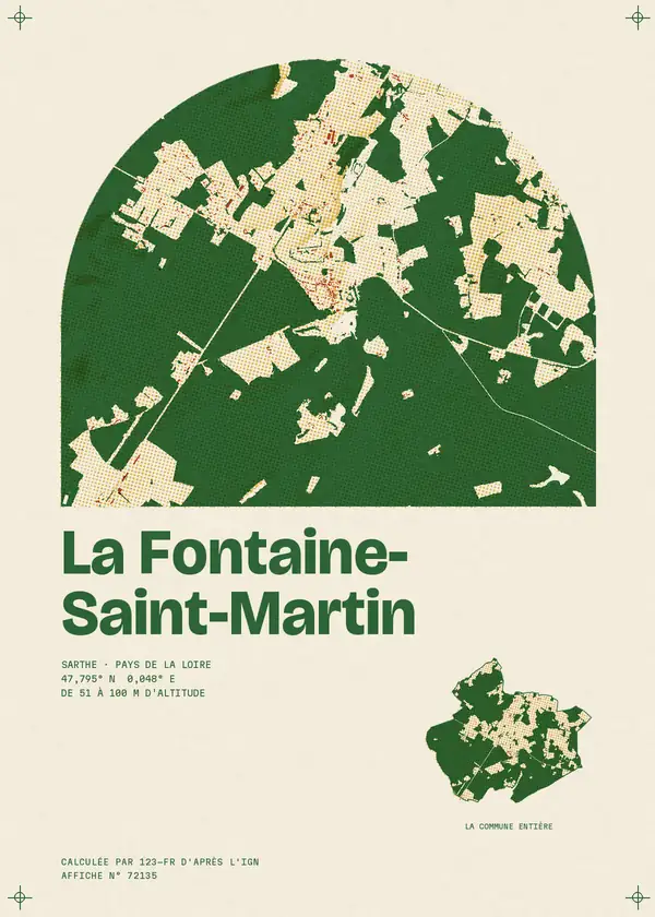 Affiche de La Fontaine-Saint-Martin, calculée par 123-fr d'après l'IGN