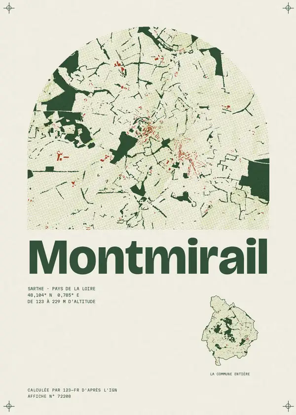 Affiche de Montmirail, calculée par 123-fr d'après l'IGN
