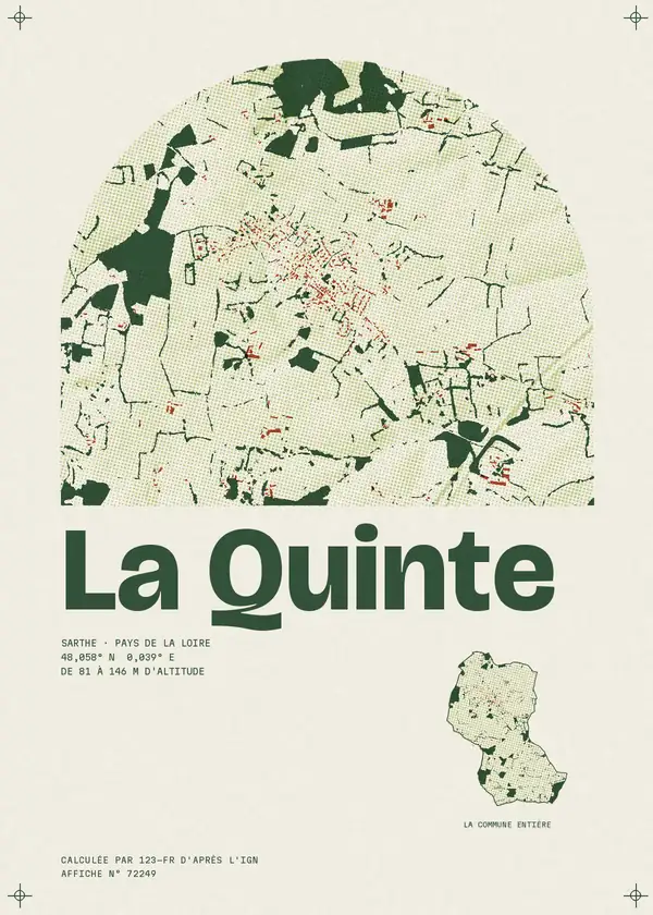 Affiche de La Quinte, calculée par 123-fr d'après l'IGN
