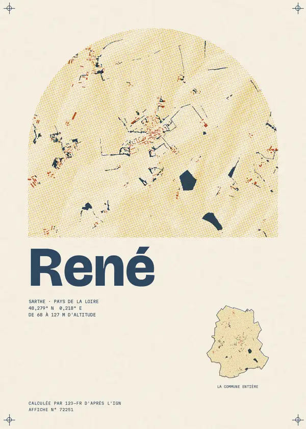 Affiche de René, calculée par 123-fr d'après l'IGN