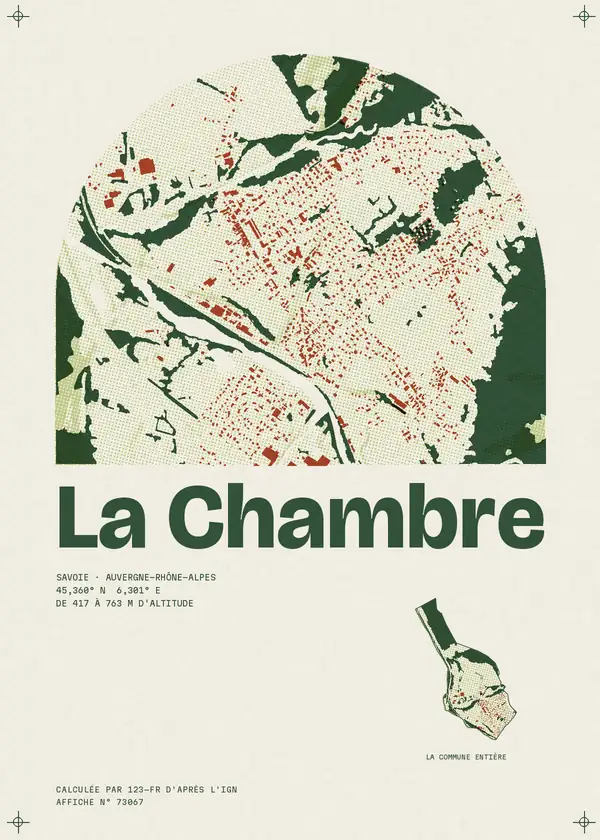 Affiche de La Chambre, calculée par 123-fr d'après l'IGN