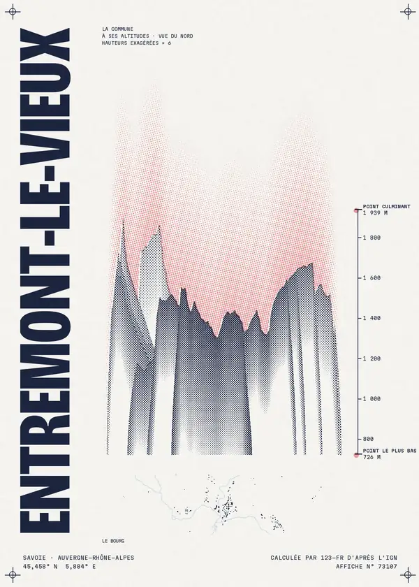 Affiche de Entremont-le-Vieux, calculée par 123-fr d'après l'IGN