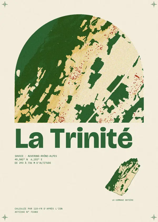 Affiche de La Trinité, calculée par 123-fr d'après l'IGN