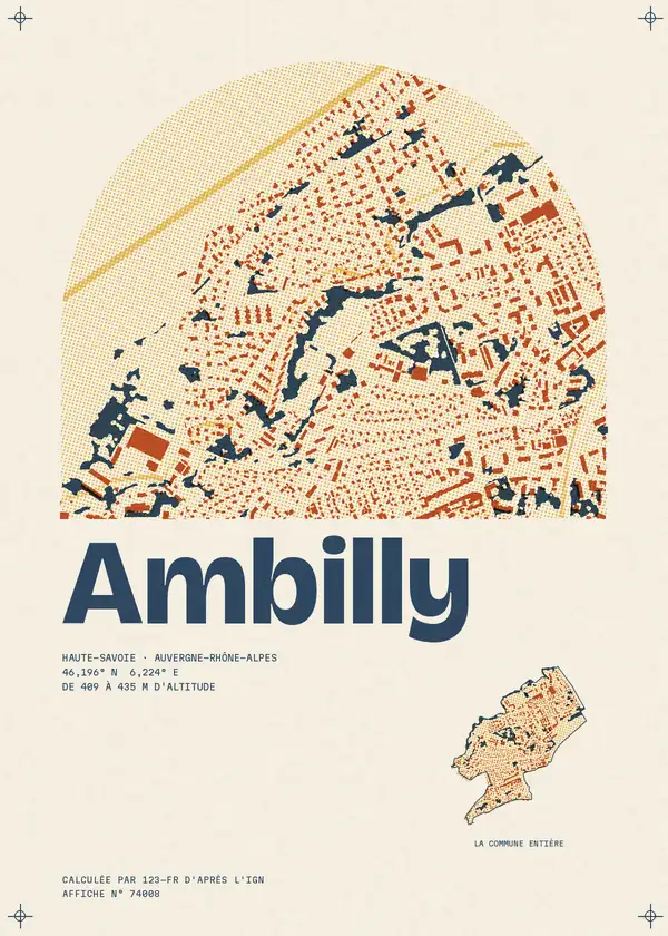 Affiche de Ambilly, calculée par 123-fr d'après l'IGN