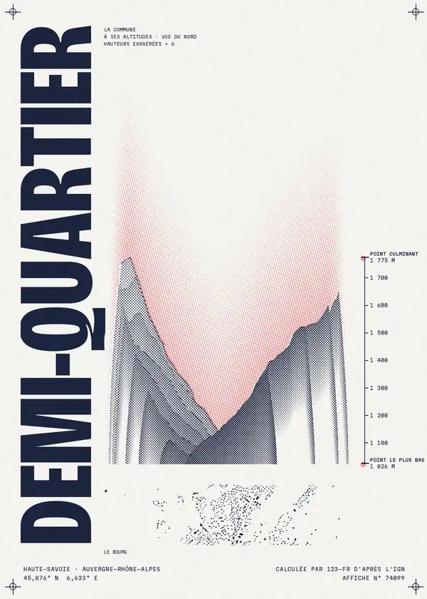 Affiche de Demi-Quartier, calculée par 123-fr d'après l'IGN