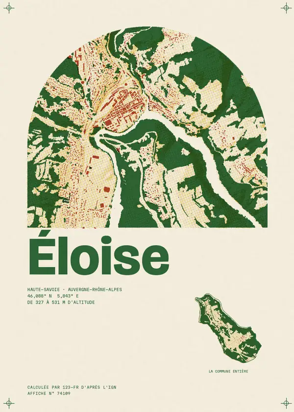 Affiche de Éloise, calculée par 123-fr d'après l'IGN