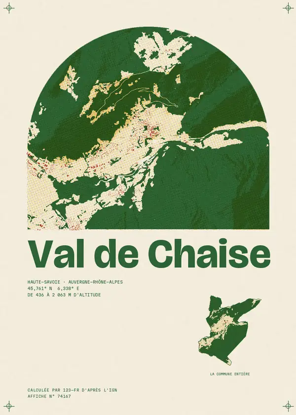 Affiche de Val de Chaise, calculée par 123-fr d'après l'IGN