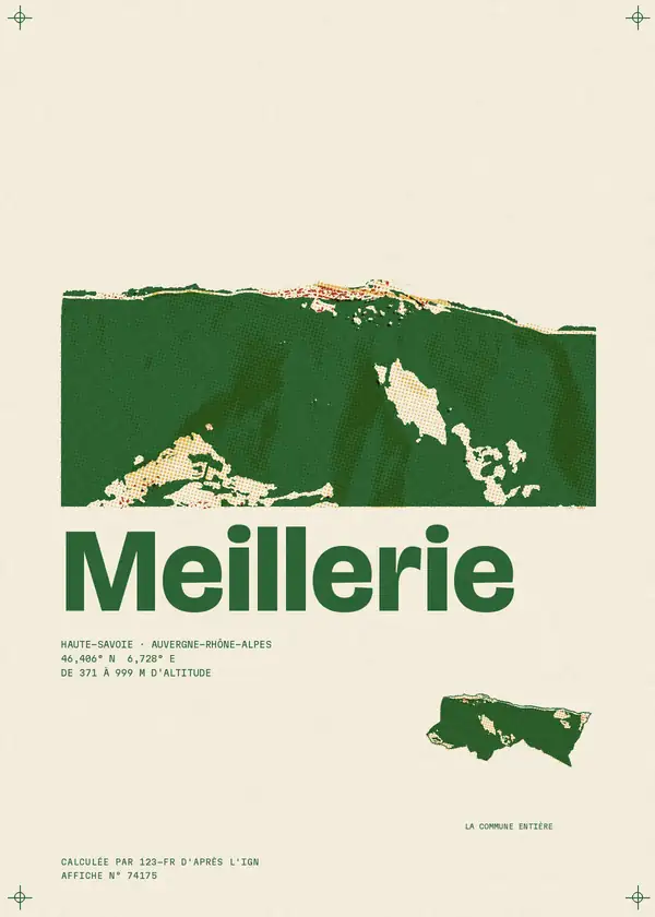 Affiche de Meillerie, calculée par 123-fr d'après l'IGN