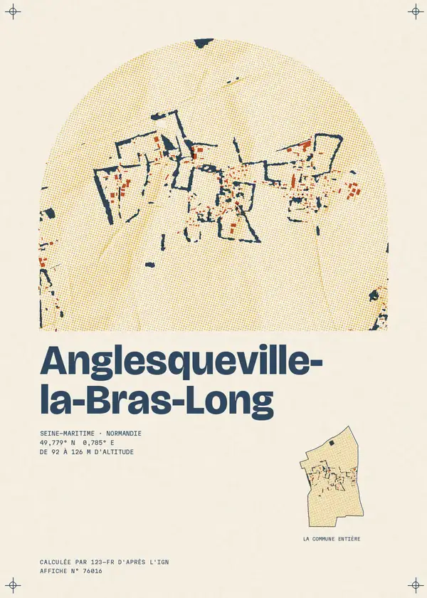 Affiche de Anglesqueville-la-Bras-Long, calculée par 123-fr d'après l'IGN