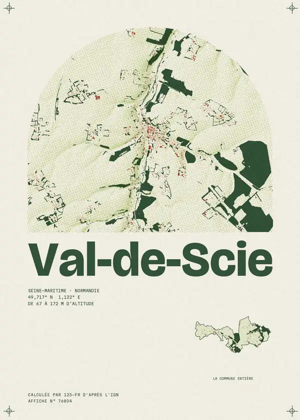 Affiche de Val-de-Scie, calculée par 123-fr d'après l'IGN