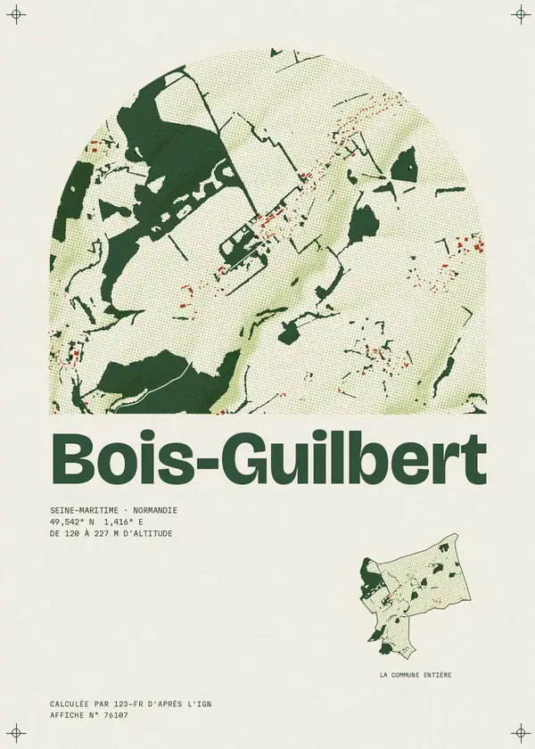 Affiche de Bois-Guilbert, calculée par 123-fr d'après l'IGN