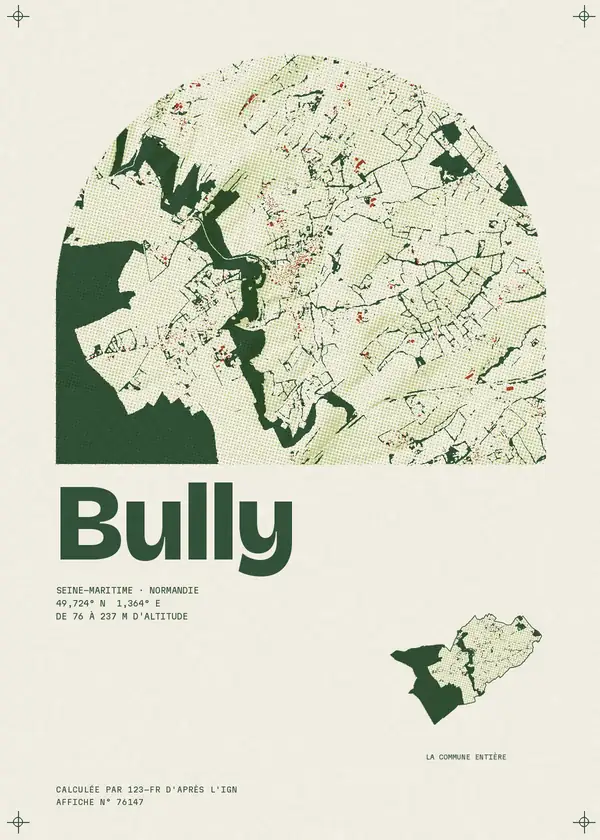 Affiche de Bully, calculée par 123-fr d'après l'IGN