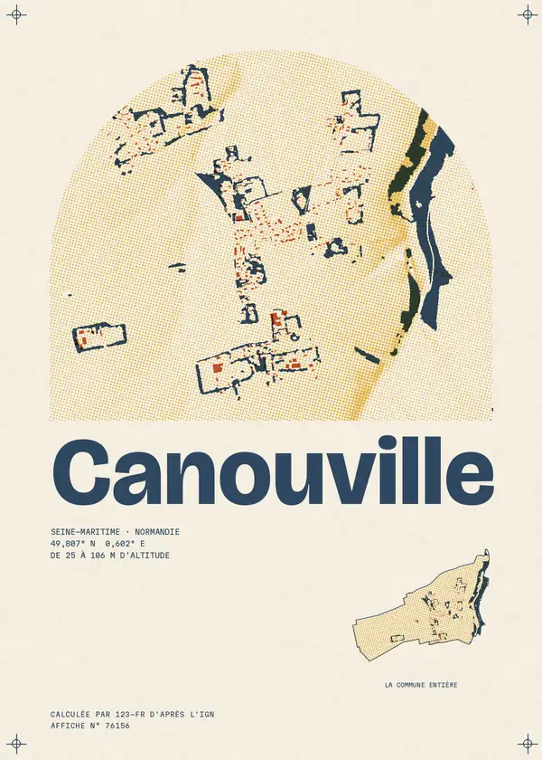 Affiche de Canouville, calculée par 123-fr d'après l'IGN