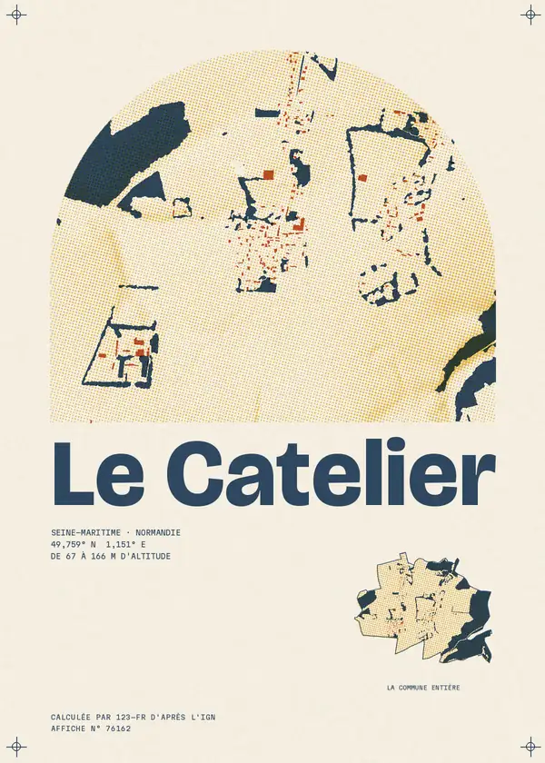 Affiche de Le Catelier, calculée par 123-fr d'après l'IGN