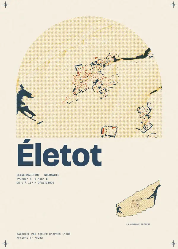 Affiche de Életot, calculée par 123-fr d'après l'IGN