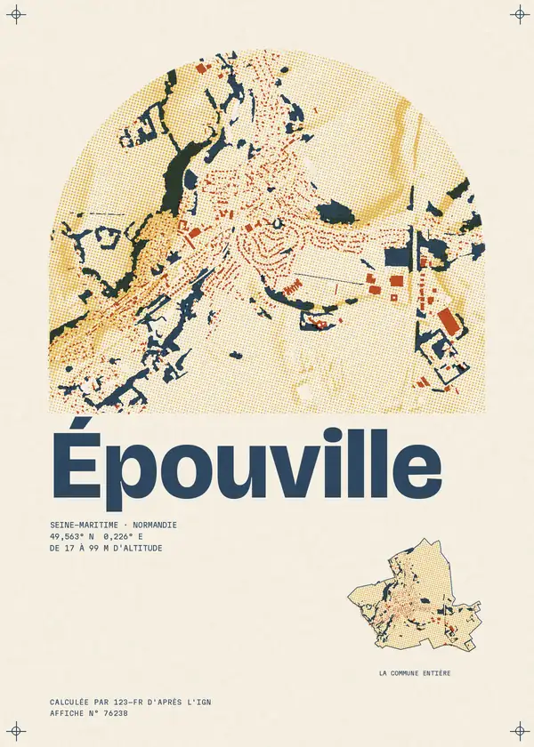 Affiche de Épouville, calculée par 123-fr d'après l'IGN