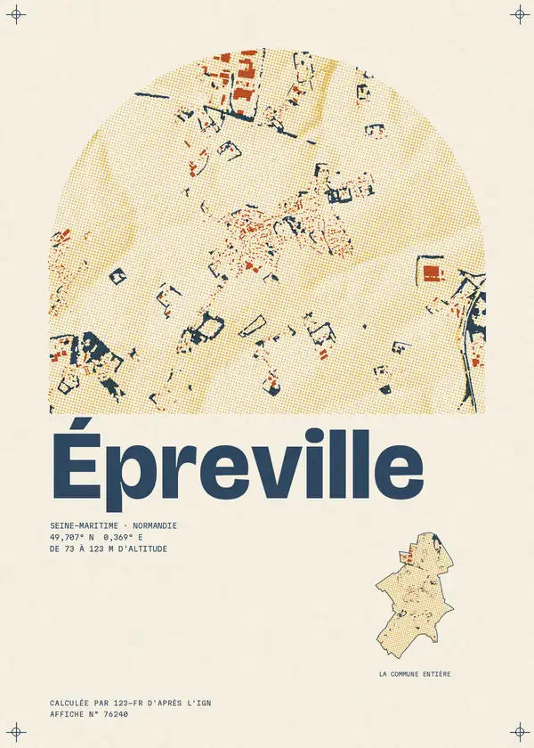 Affiche de Épreville, calculée par 123-fr d'après l'IGN